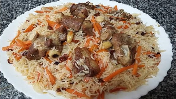 Afghani mutton pulao