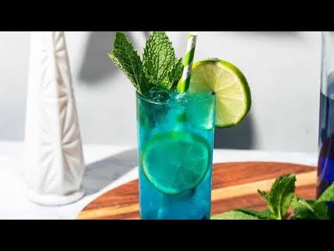 Blue curacao Mojito