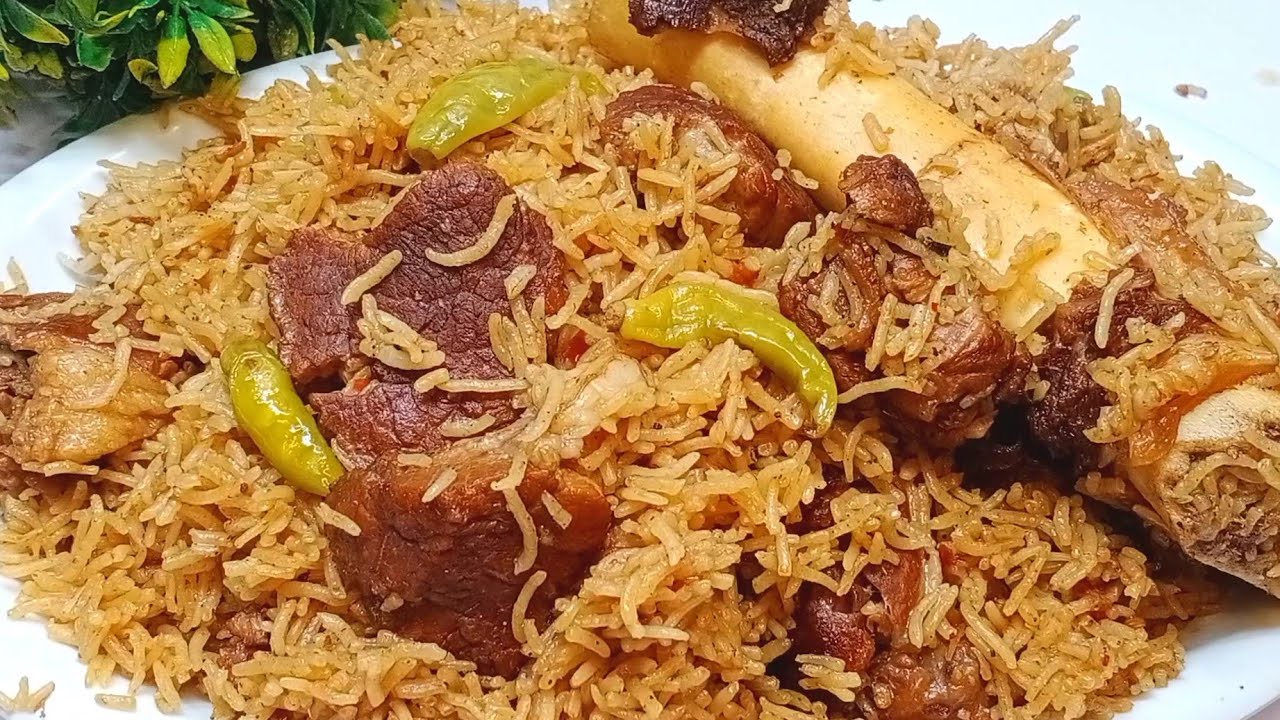 Bannu Nali Pulao with chapli kabab